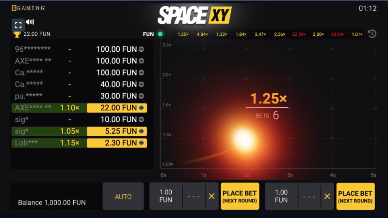 Where to play Space XY