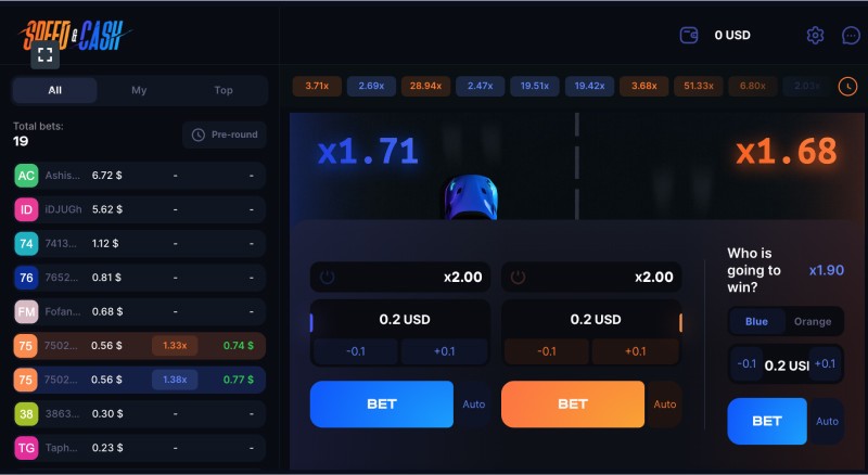 Investment Crash Game