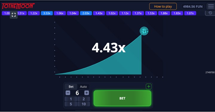 Play To the Moon for free and real money